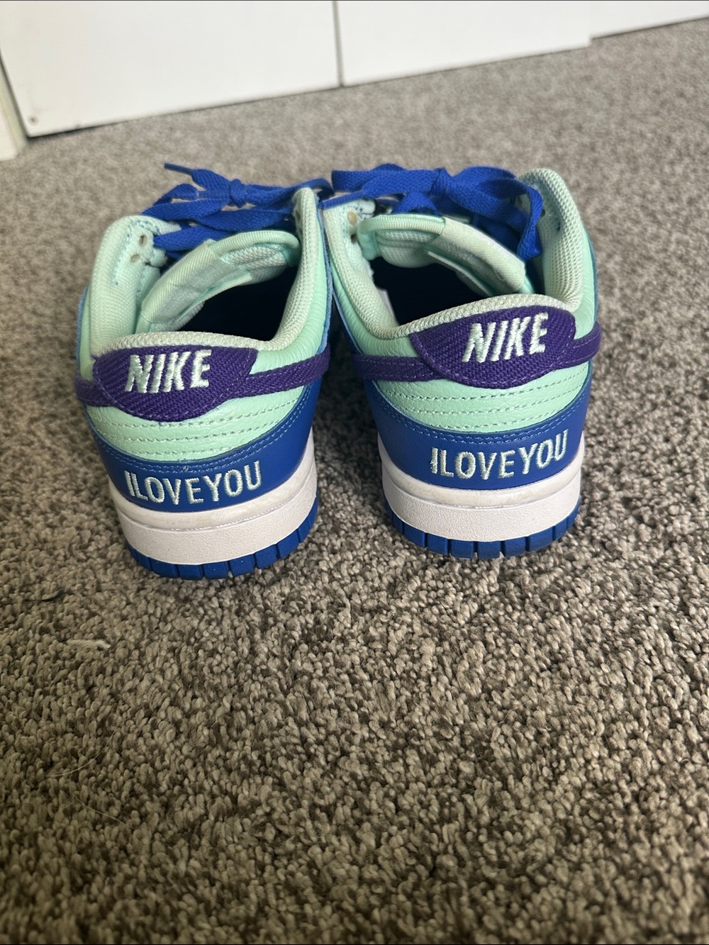 Nike Mint & Royal Blue Low-Top Sneakers - Picture 3 of 6